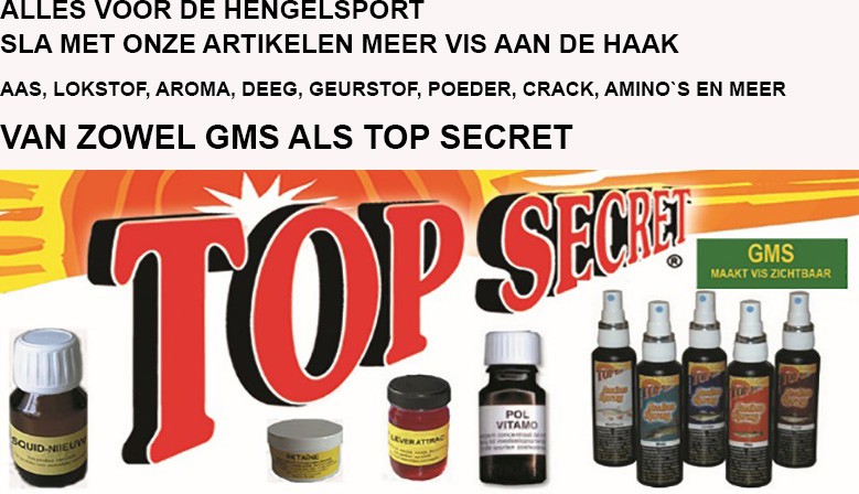 GMS Vloeistoffen GMS Poeders & GMS voor Hengelsport